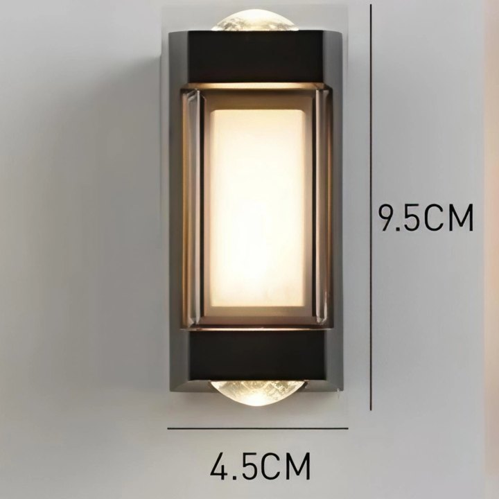 LED Waterproof Up and Down Black Outdoor Wall Lighting