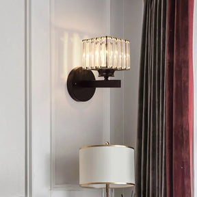 Crystal Round And Square Hallway Wall Lights