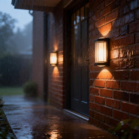 LED Waterproof Up and Down Black Outdoor Wall Lighting