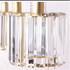 Multi-Head Birdie Designer Long Crystal Island Lamps