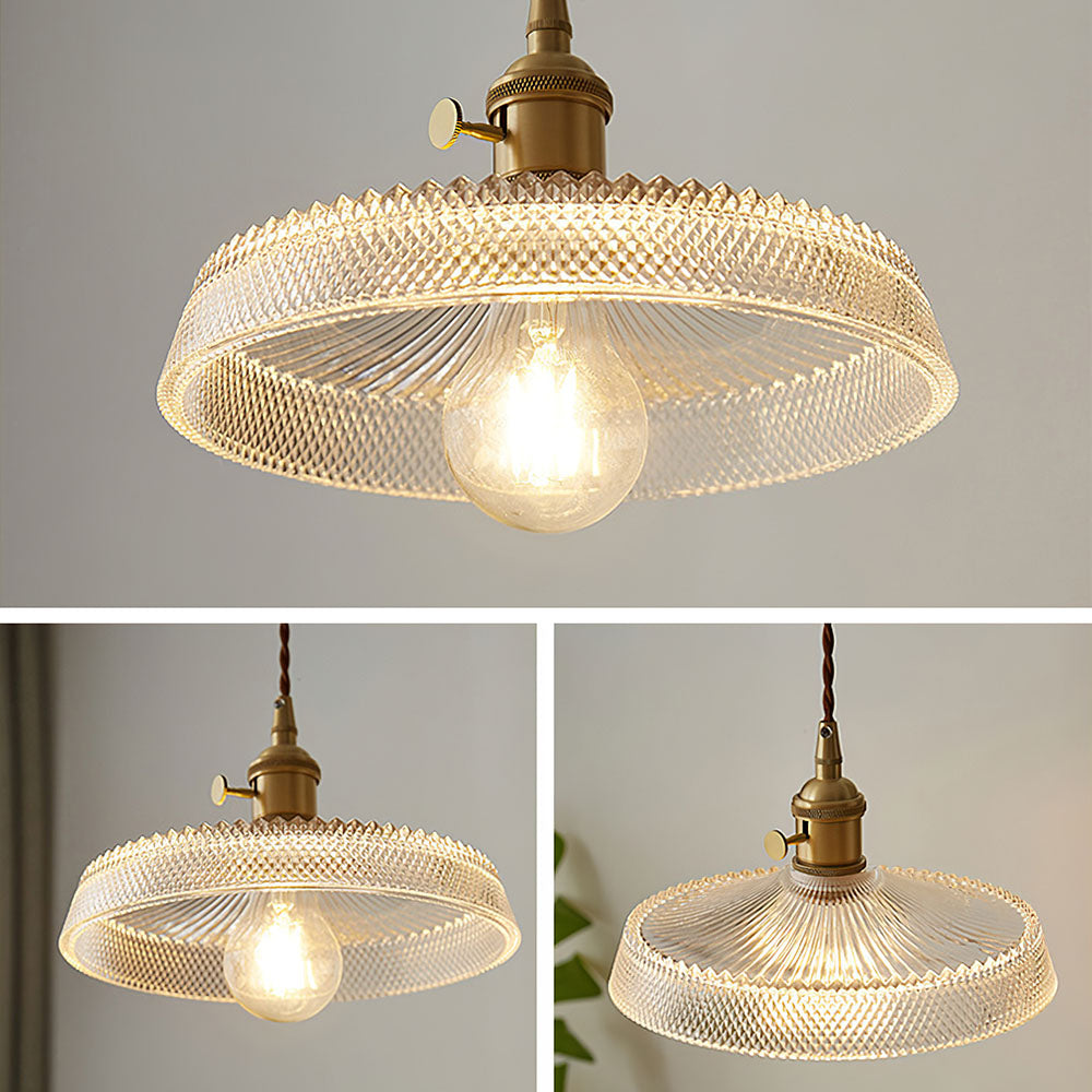 Nordic Vintage Glass Bedroom Pendant Lights