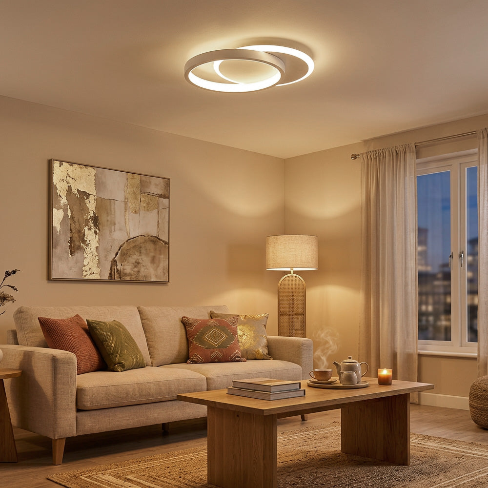 LED Flush Mount Ceiling Light for Bedroom Living Room Hallway