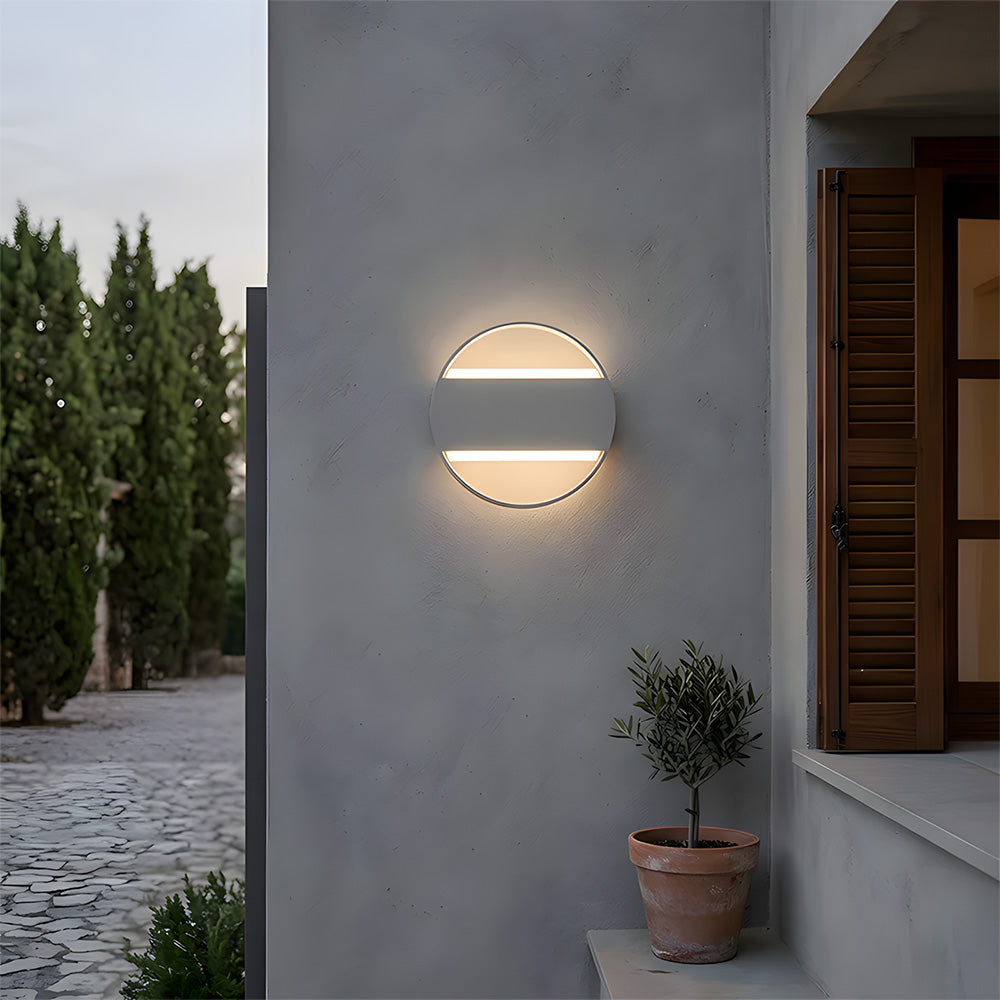 IP65 Aluminium Glass LED Outdoor Garden Wall Lights