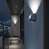 Semicircular Aluminium Acrylic LED Outdoor Wall Lights for Patio Yard