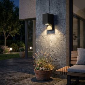 Up and Down LED Outdoor Wall Lights with Motion Sensor for Porch Patio