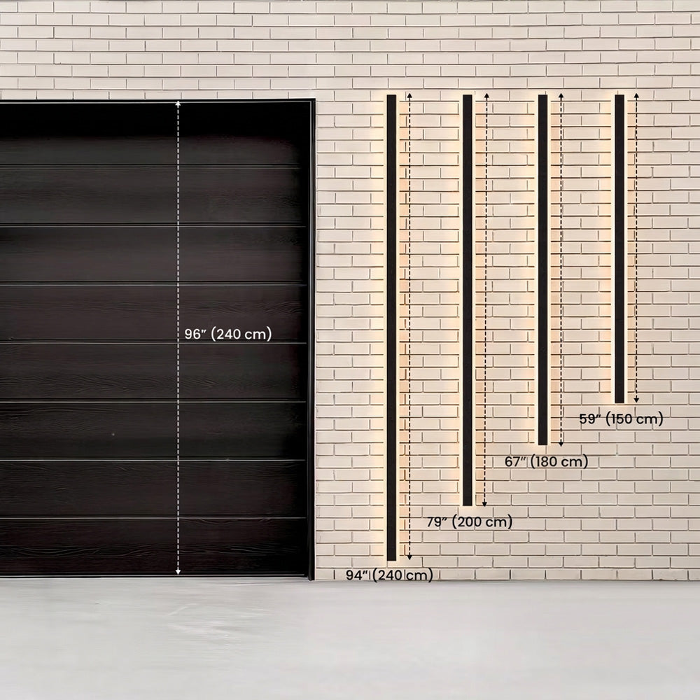 Modern Decor Acrylic Black Outdoor LED Wall Lights