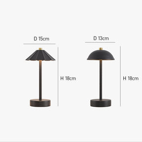 Creative Umbrella and Dome Acrylic Shade Rechargeable Table Lamp for Bar Cafe
