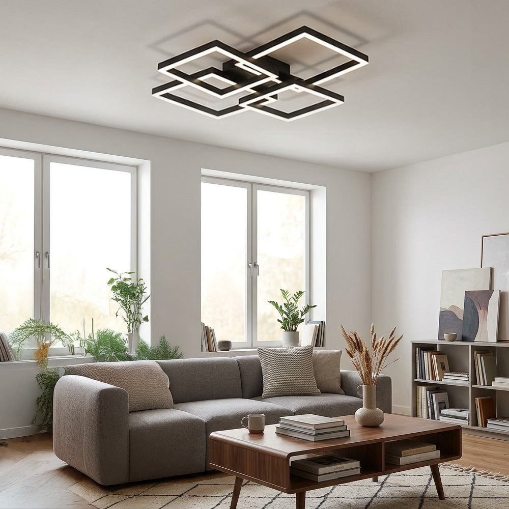 Modern Minimalist Acrylic Flush Mount Ceiling Light for Living Room Bedroom