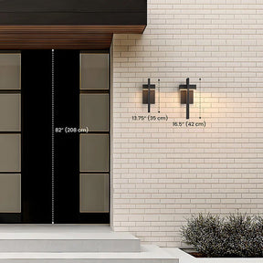 Modern Waterproof Geometric Outdoor Wall Lights for Porch Entrance