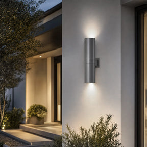 IP65 Cylindrical Aluminium Led Outdoor Wall Lights For Garden Exterior