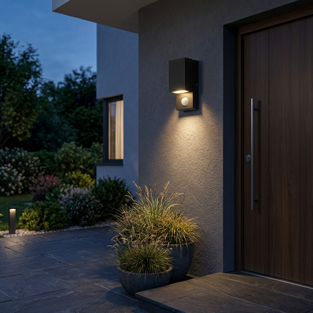 Up and Down LED Outdoor Wall Lights with Motion Sensor for Porch Patio