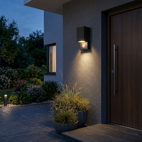 Up and Down LED Outdoor Wall Lights with Motion Sensor for Porch Patio