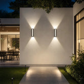 Set of 2 Modern Aluminium Up-and-Down LED Outdoor Wall Light