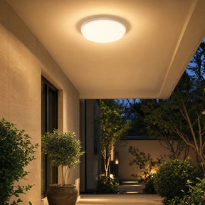 IP65 Round Aluminum Craft and PC LED Ceiling Light for Patio