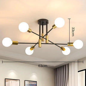 Modern Nordic Black Ceiling Lights