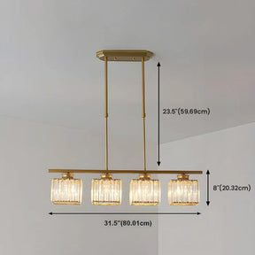 Nordic Multi-Head Designer Long Glass Island Lamps