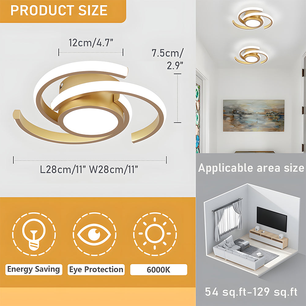 Modern Minimalist LED Ceiling Light for Living Room Bedroom