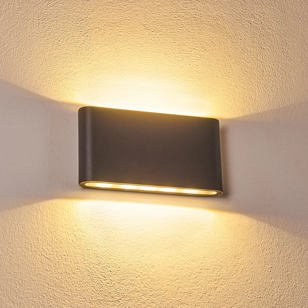 Modern Waterproof Aluminum Up Down Outdoor Wall Light