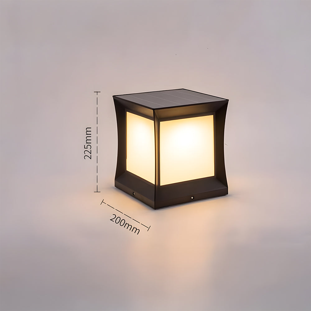 Solar Powered Post Lamps for Courtyard Garden Deck Patio Gate