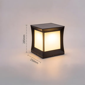 Solar Powered Post Lamps for Courtyard Garden Deck Patio Gate