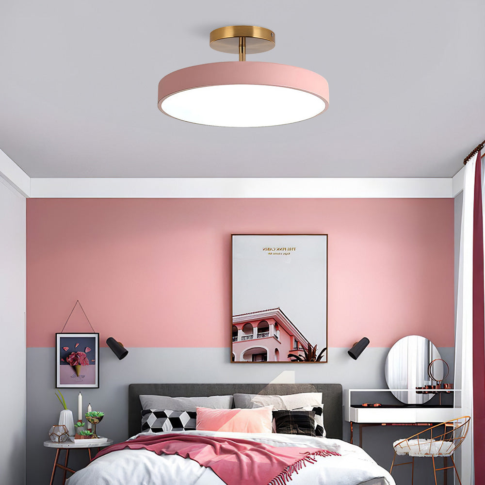 Morden Round Acrylic LED Colorful Ceiling Light