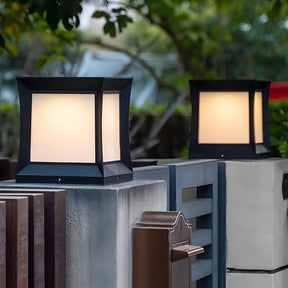 Solar Powered Post Lamps for Courtyard Garden Deck Patio Gate