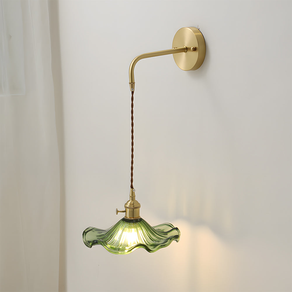 Contemporary Glass Wall Light for Bedroom, Living room