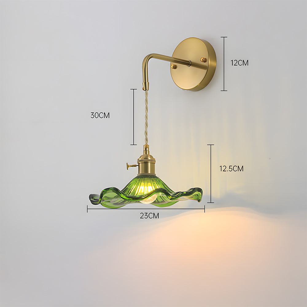 Contemporary Glass Wall Light for Bedroom, Living room