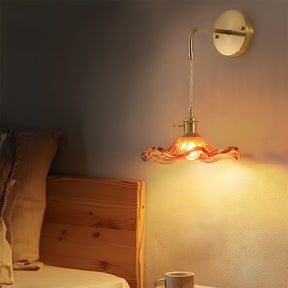 Contemporary Glass Wall Light for Bedroom, Living room