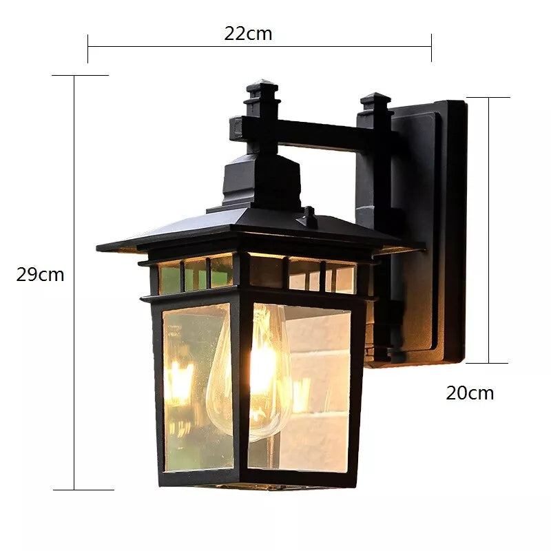 IP44 Rustic Vintage Aluminum Outdoor Wall Lights