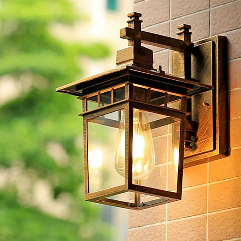 IP44 Rustic Vintage Aluminum Outdoor Wall Lights