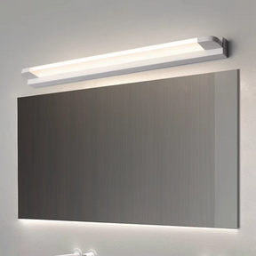 White Iron Simple Long LED Mirror Light