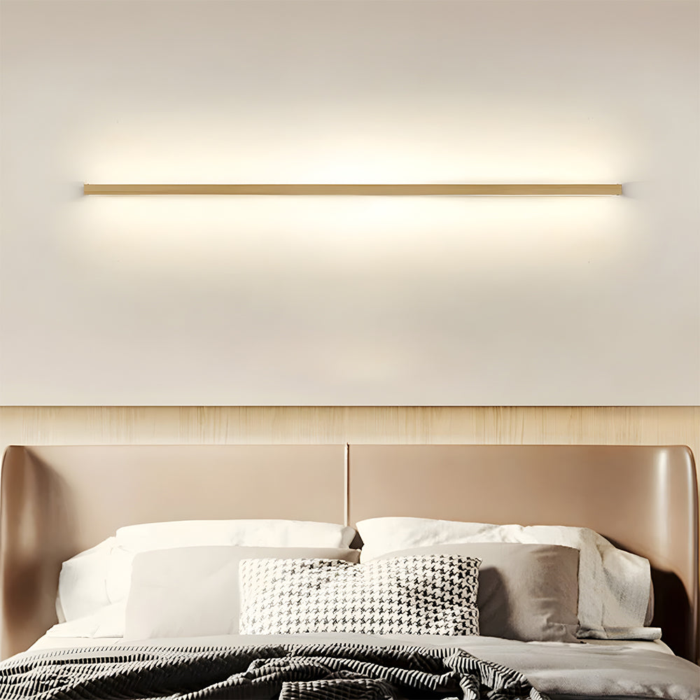 Modern Long Strip Wood LED Wall Lamp