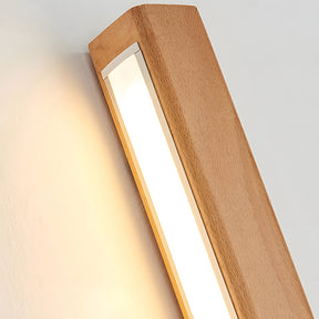 Modern Long Strip Wood LED Wall Lamp