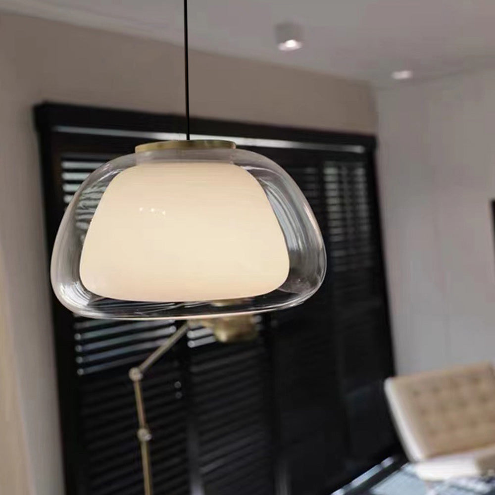 Nordic Modern Glass Pendant Light for Living Room Design