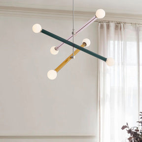 Stylish Colorful Triple Chandelier