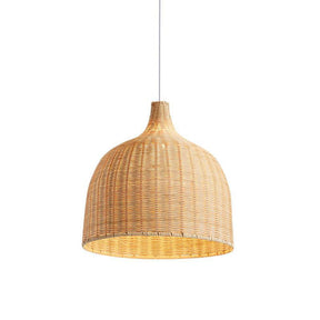 Rattan Bamboo Basket Dining Room Pendant Light -Homdiy