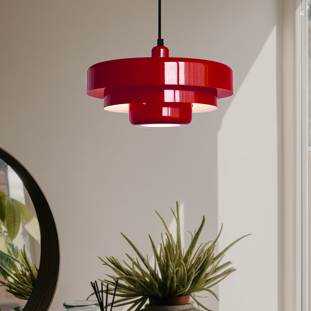 Lampsmodern Pendant Light Bauhaus Metal Round Living Room Hanging