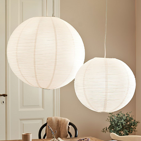 Vintage White Paper Pendant Lighting