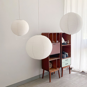 Vintage White Paper Pendant Lighting