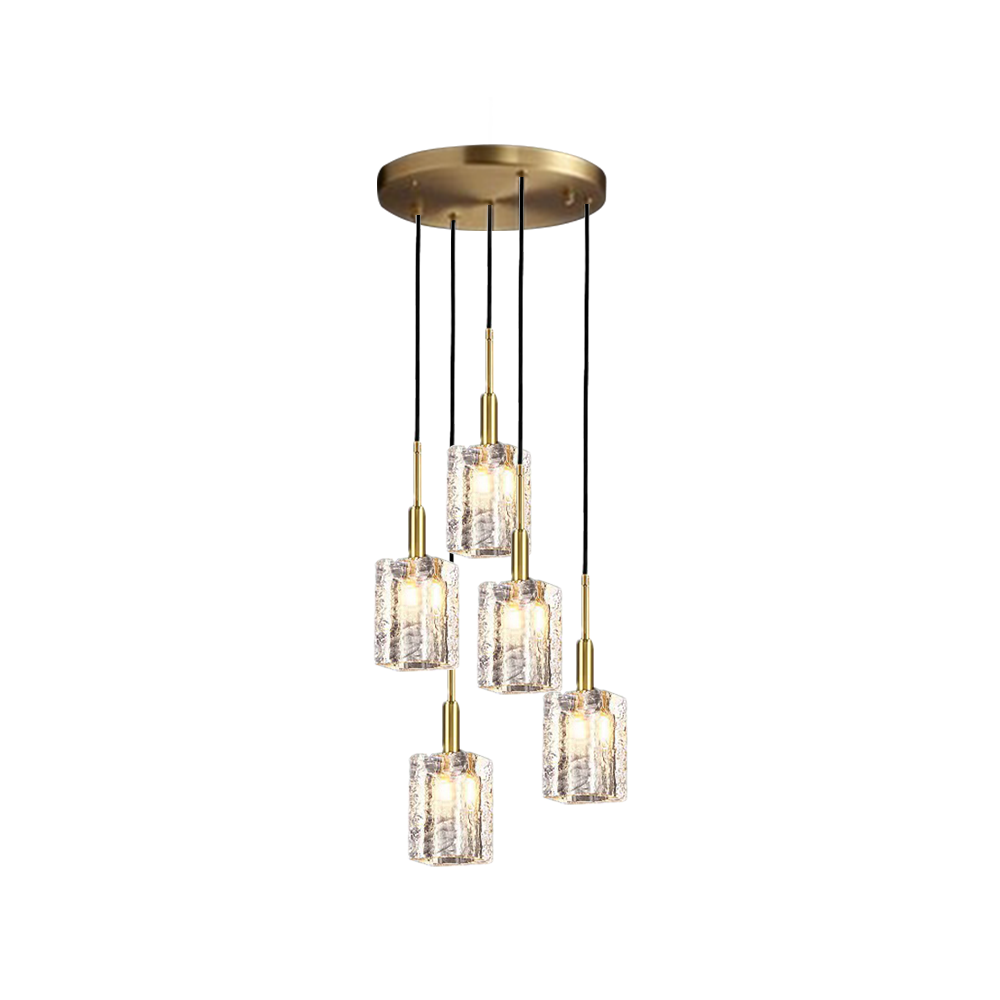 Modern Simple Crystal Lampshade Pendant Light -Homdiy