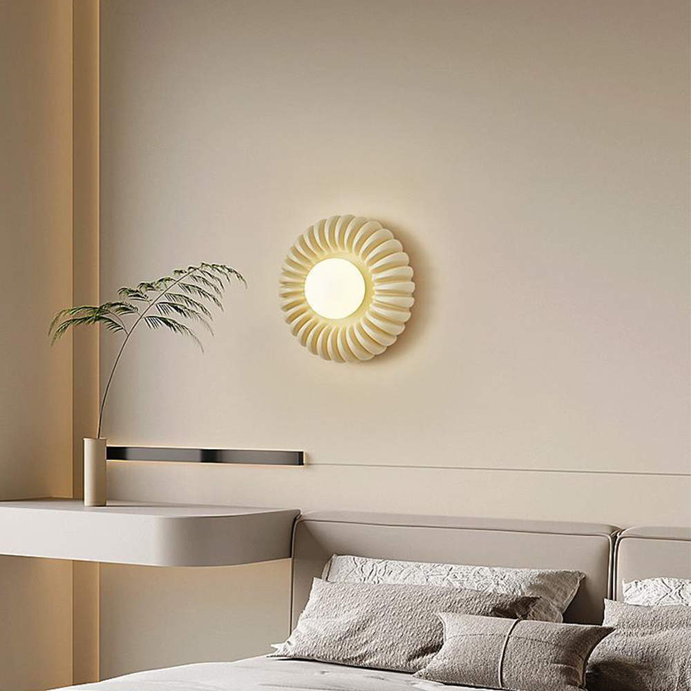 Simple Creative Beige Wall Light For Bedroom