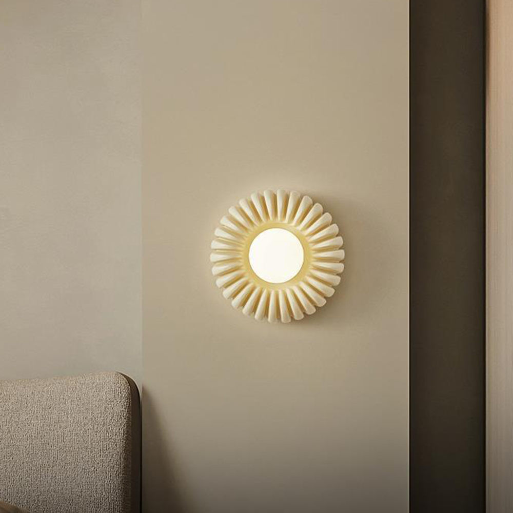 Simple Creative Beige Wall Light For Bedroom