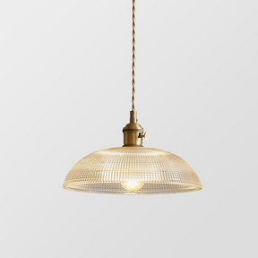 Vintage INS Glass Ribbed Pendant Light