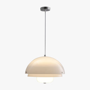 Bauhaus Vintage White Metal Pendant Lamp