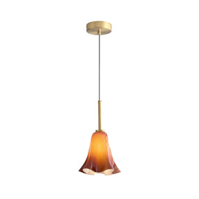 Bauhaus Retro Glass Flower Bedroom Hanging Light