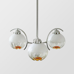 Modern Classic Flower Shape Glass Chandelier