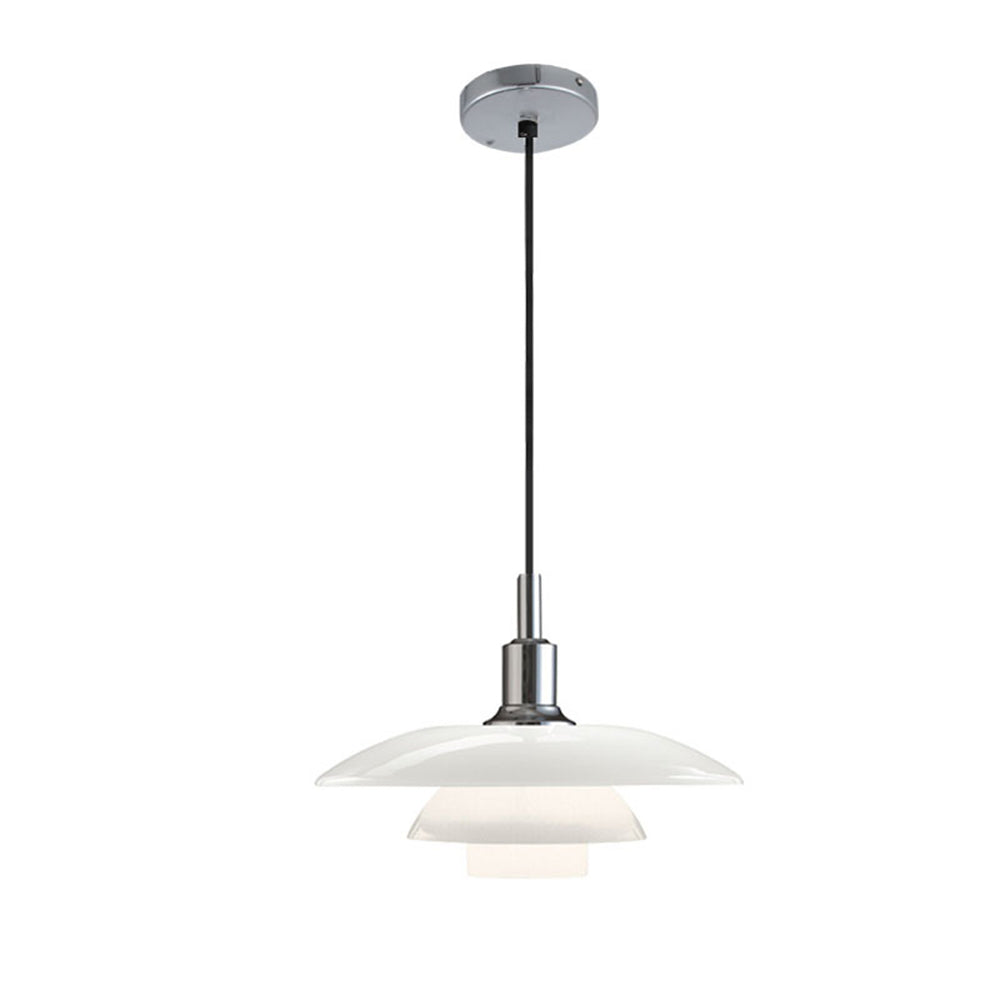 Bauhaus White Simple Glass Pendant Lamp