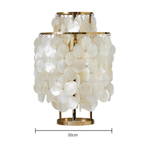 Modern Silver & Golden Metal Table Lamp for Home Decor
