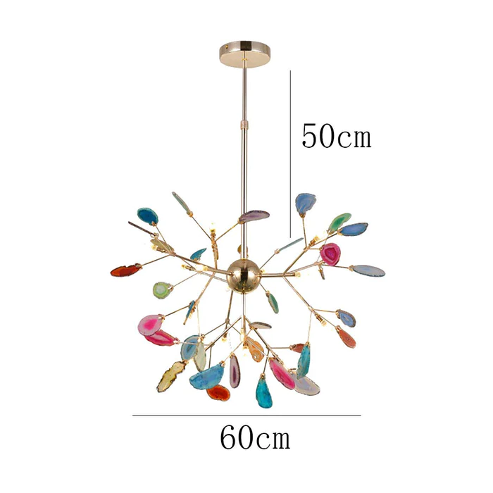 Nordic Creative Light Luxury Agate Stone Chandelier